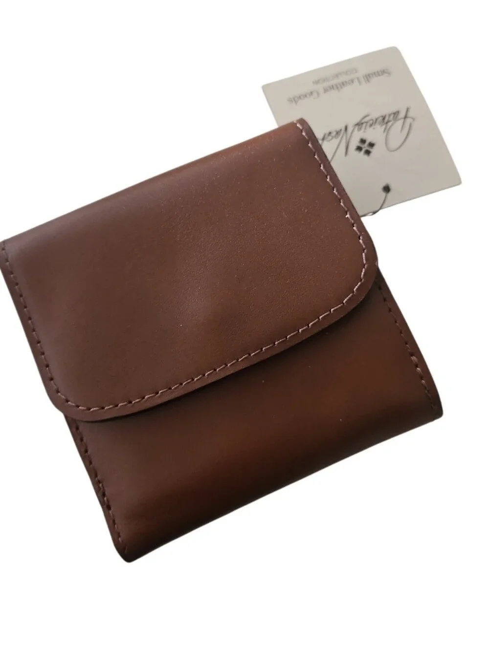 NEW! PATRICIA NASH Wimen's Leather Snap-Closure Bifold Wallet Change Pocket.